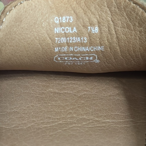 Coach Nicola Leather Loafer Size 7.5 - Picture 7 of 13